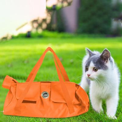 Сумка для ухода за кошками, регулируемый ограничитель, не царапает, для стрижки когтей, осмотра полости рта