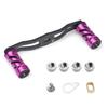 VISPREA Carbon Reel Parts, Baitcasting Reel Handle, 111mm Carbon Crank, Custom Replacement Part for Shimano and Daiwa YU77 (Purple)