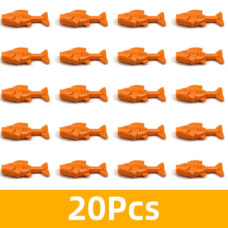 Творческие строительные блоки MOC City Scene Fish Tank LivingRoom Interior Decoration Собранные своими руками Рыба Рептилия Омар Скалолазание Домашнее животное