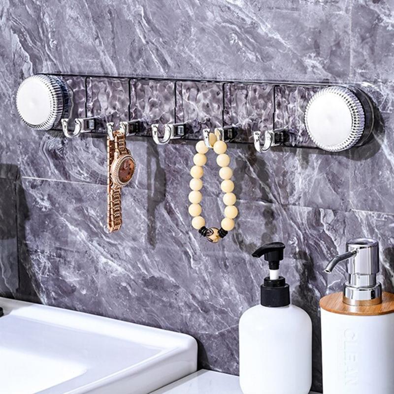 5 крючков вращающиеся крючки на присосках без сверления высокая несущая способность вешалка для полотенец для ванной комнаты настенная гофрированная рядная вешалка