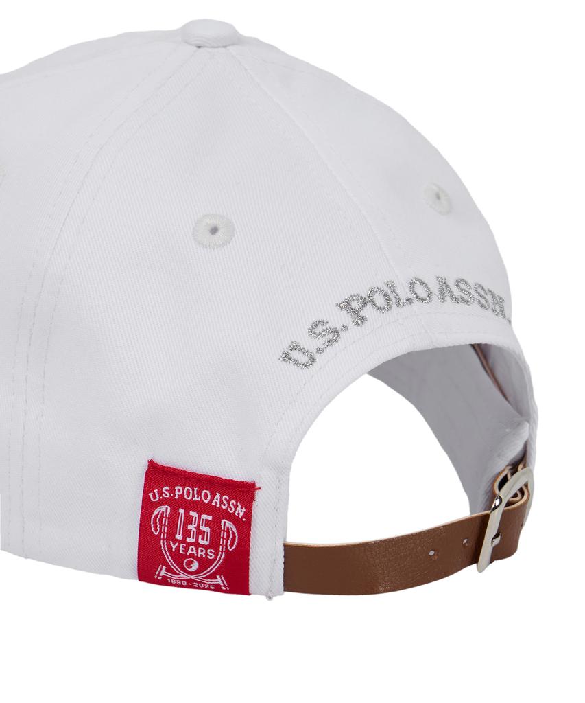 Кепка унисекс Us Polo Association, издание к 135-летию, Бесплатная_Белый