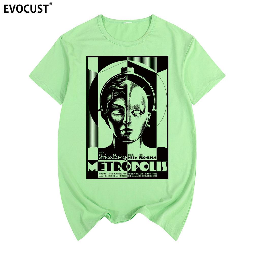 Футболка Metropolis Хлопок Мужская футболка Новая Футболка Женская унисекс Мода
