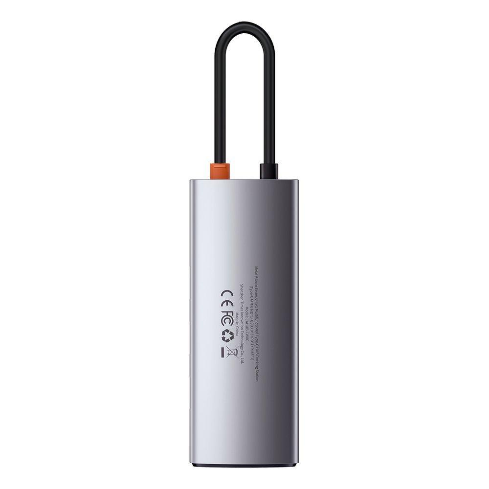 5in1 multifunctional HUB USBC PD 100W HDMI 4K 3x USB 32 gray