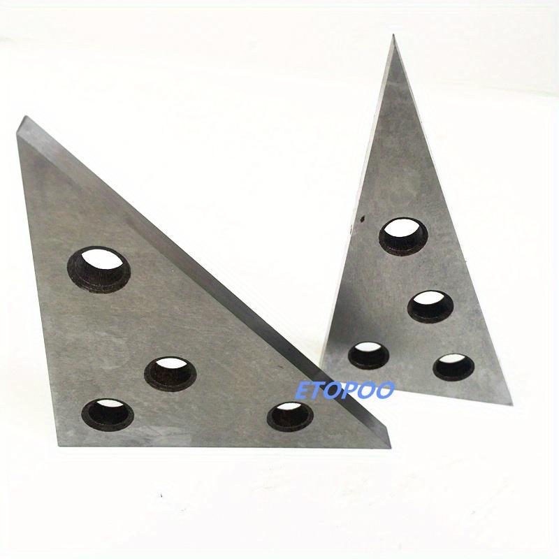 2 Pcs/Set Solid Angle Plates Angle Block Set 30-60-90 & 45-45-90 Precision +/- 20 Seconds Angle Block Gauge Machinist Tool