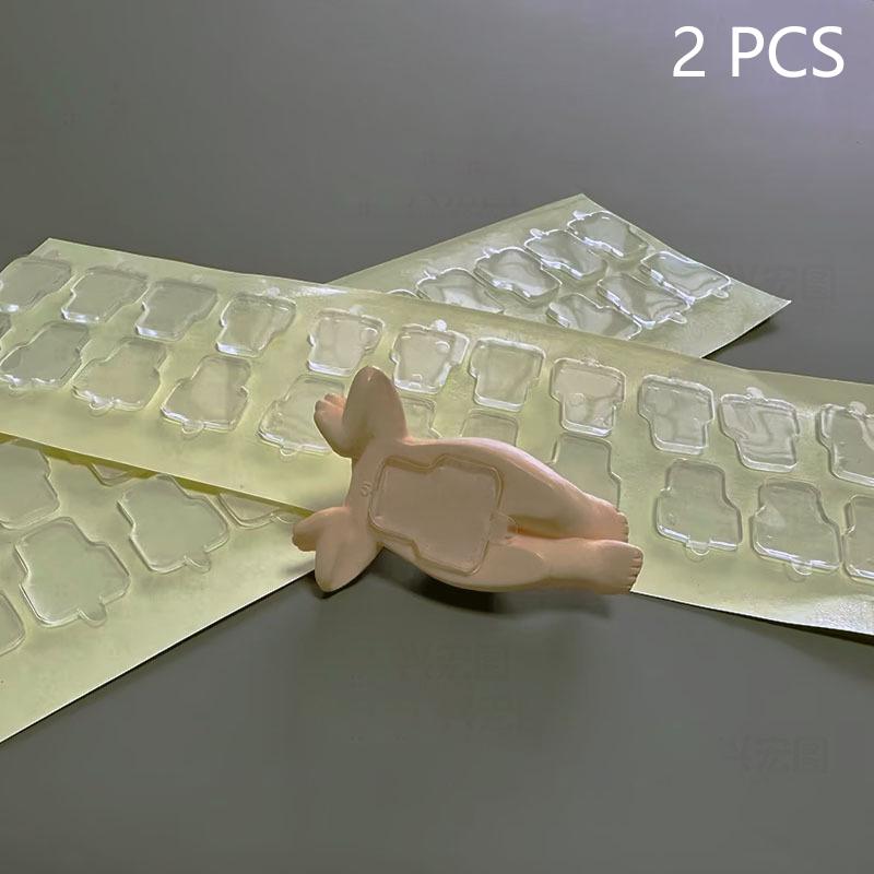 2 шт. Модель одного и того же наноклеевого украшения куклы нано двухсторонний скотч прозрачный высоковязкий прочный фиксированный патч