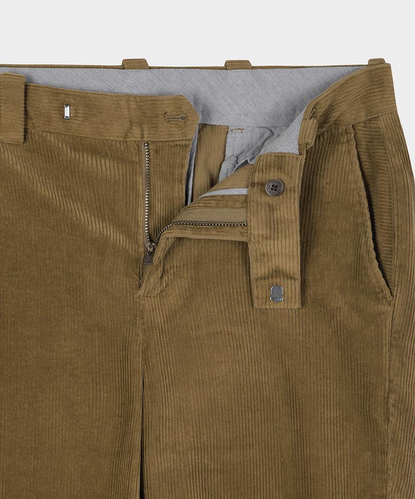 Брюки из вельвета BROOKS BROTHERS Slim Fit 8W (коричневый) (Bbpcmm47554Ew)