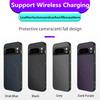 Magnetic Wireless Charging Phone Case For Google Pixel 7 8 Pro 6A Lens Protection Matte Carbon Fiber Pattern Silicone Cover Case