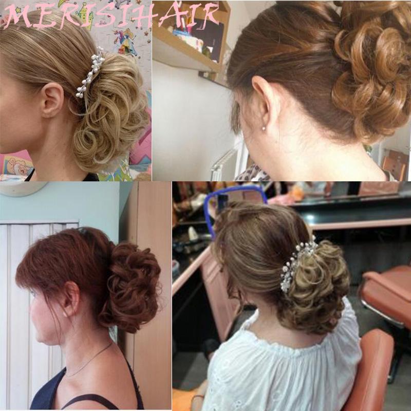 Synthetic Women Fashion Curly Messy Chignon Hair Bun Hair Accessories Elastic Fiber Hairpiece Chignon For Wedding Party Daily Use