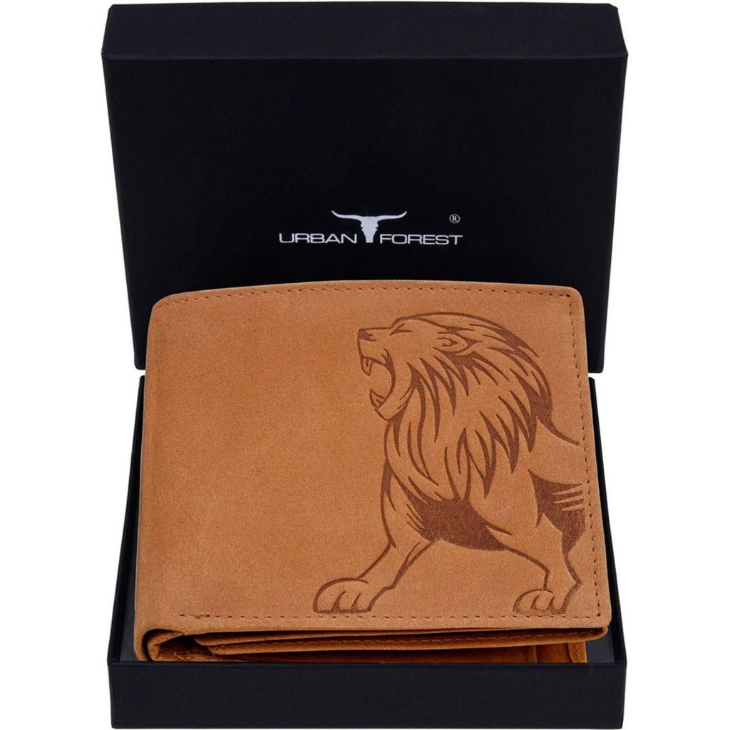 Мужской повседневный, формальный, модный кошелек из натуральной кожи с RFID-меткой - стандартный размер (6 слотов для карт)