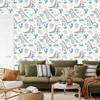 Crocodile cacti and flowers wallpaper for living room and bedroom 50x1000