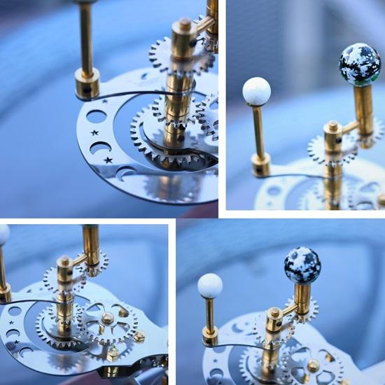 25.4 Cm Orrery Luxury Home Décor Solar System Model Perfect House Warming Gift, Gift for Husband, Tellurion, Elegant Functional Décor Masterpiece