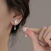 Tassel Hollow Butterfly Earrings for Girls Design Niche Light Luxury New Chinese Style Earrings Versatile Temperament