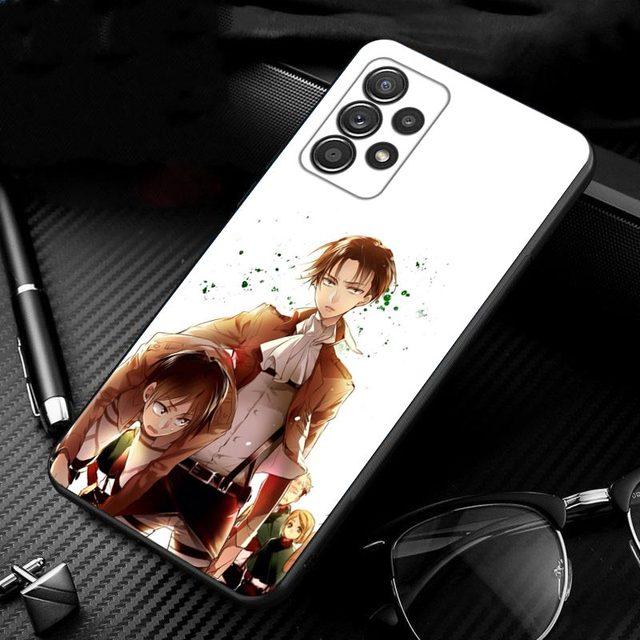 Силиконовый чехол для Samsung Galaxy A51 A12 A21s A71 A31 A02s A11 A41 A01 A02 A72 A42 A52 A32 A22 в виде ракушки аниме Shingeki No Kyojin