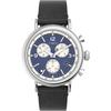 TIMEX Standard Chronograph Watch, Standard Blue Dial, Stainless Steel, Mineral Glass, Quartz Movement, 41mm, Men's, Black, TW2V71100, Philippines