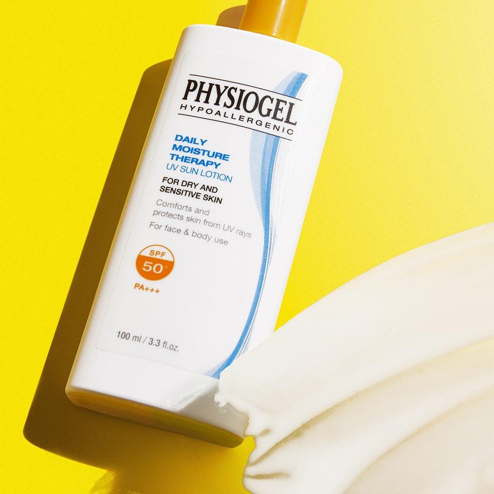 Physiogel DMT UV Family Sun Lotion 100ml Organic Tea SPF 50+ PA+++ + (Free) Cleansing Gel 30ml