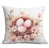 New Easter Pillowcase Country Cartoon Rabbit Easter Egg Pillowcase Sofa Cushion Pillowcase