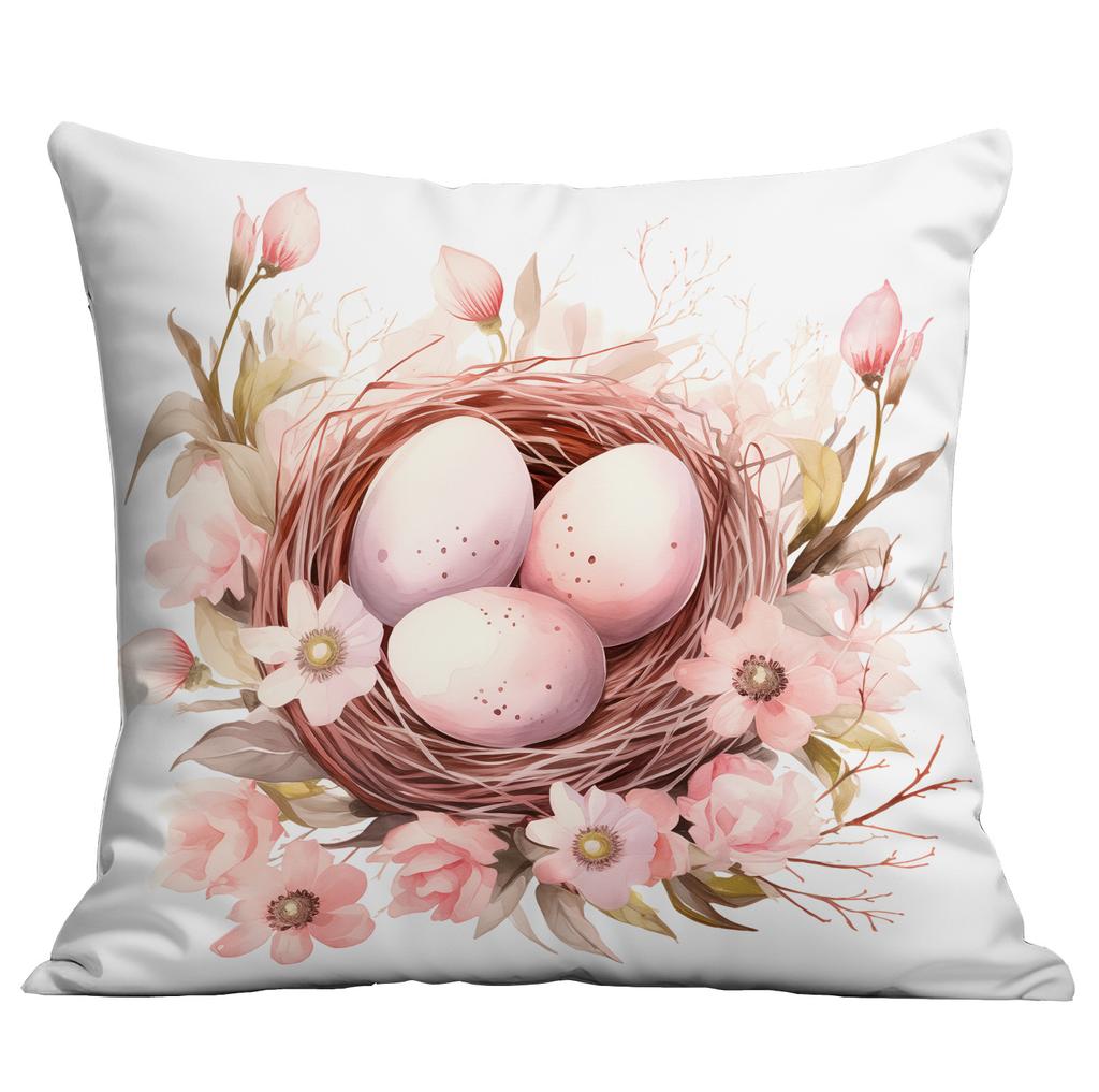 New Easter Pillowcase Country Cartoon Rabbit Easter Egg Pillowcase Sofa Cushion Pillowcase