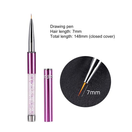 Практичная кисть для дизайна ногтей, многоразовая, легкая, сделай сам