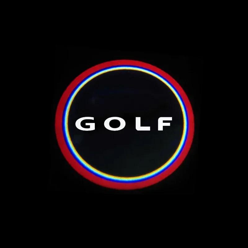 2026 New For VW VOLKSWAGEN 2Pc LED Car Door Welcome Lights Logo Courtesy Projector Ghost Shadow Lamp for VOLKSWAGEN VW GOLF 6 7