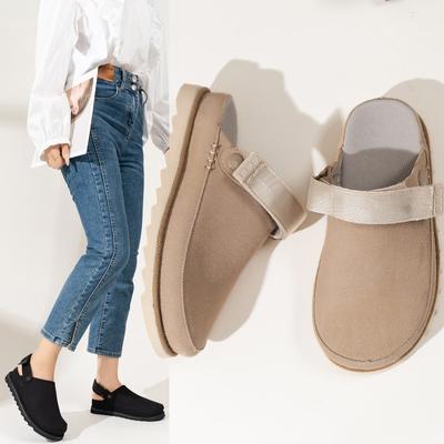 2024 модные новые женские замшевые мюли тапочки женские сабо сандалии с пробковой стелькой и поддержкой свода стопы пляжные шлепанцы домашняя обувь