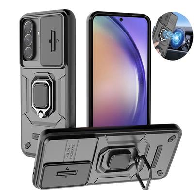Для Samsung Galaxy A26 A36 A56 5G чехол Armor Slide Camera Protection Ring Stand Hard Back Cover для Sumsung A56 A 56 36 26 Funda
