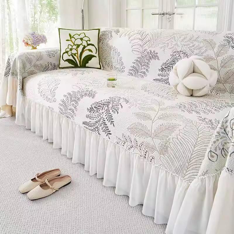 Цельный чехол на диван из шенилла, универсальный для четырех сезонов, 2025 новинка, пылезащитный и устойчивый к кошкам плед-чехол для дивана