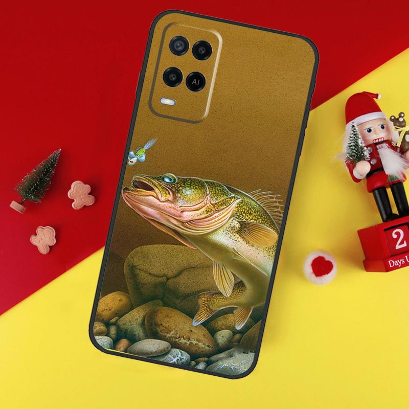 Fishing Gear Fish Case For Oppo A80 A60 A40 A15 A16 A17 A57 A94 A74 A54 A76 A96 A18 A38 A58 A78 A98 A6 A5 Pro
