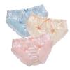 Beirou Milk Soft and Gentle To the Sexy Satin Breathable and with a Super Cute Ribbon Princess Lolita Size M Women's Panties, Fiber, Touch, Low-Rise