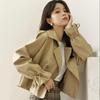 2025 Women's Korean Style Loose Petite Trendy Outerwear - Autumn Street Style Short Windbreaker