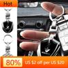2026 Hot For Renault Interior Stickers 3D Metal Alloy Car Keychain Clouds Pattern Shield Key Rings For Renault DACIA Fluence Sce