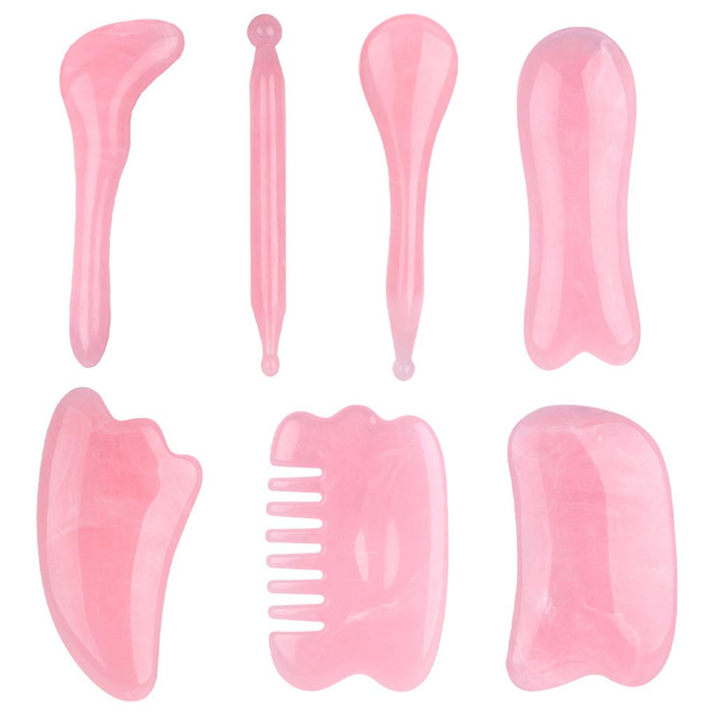 1/7pcs Resin Face Massage Tools Gua Sha Face Skin Care Massager Sticks Lotus Seedpod Shape Facial Lifting Dark Spots Care Tool