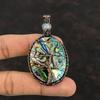 Tree Of Life Abalone Shell Pendant Copper Wire Wrapped Pendant Rainbow Moonstone Gemstone Jewelry Handmade Pendant Copper Jewelry For Gift