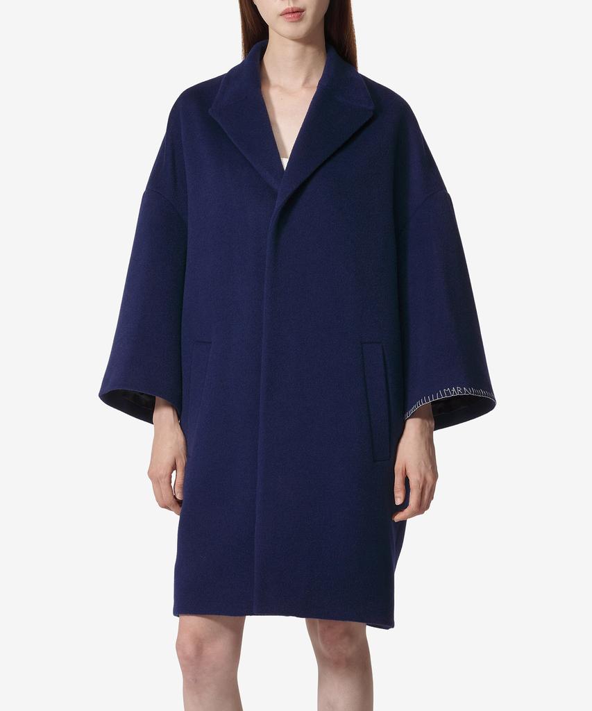 Marni Oversized Wide Sleeve Coat - Light Navy / Cpma0238Suutwa2200B81