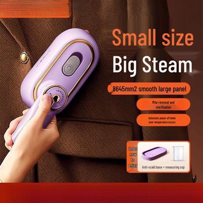 Портативный ручной отпариватель для одежды 4-в-1 для сухой/влажной глажки: Компактный отпариватель для одежды и утюг