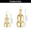 Keychains Necklace Decor Jewelry Pendant Hollow Gourd Keychain Hanging Brass Gourd