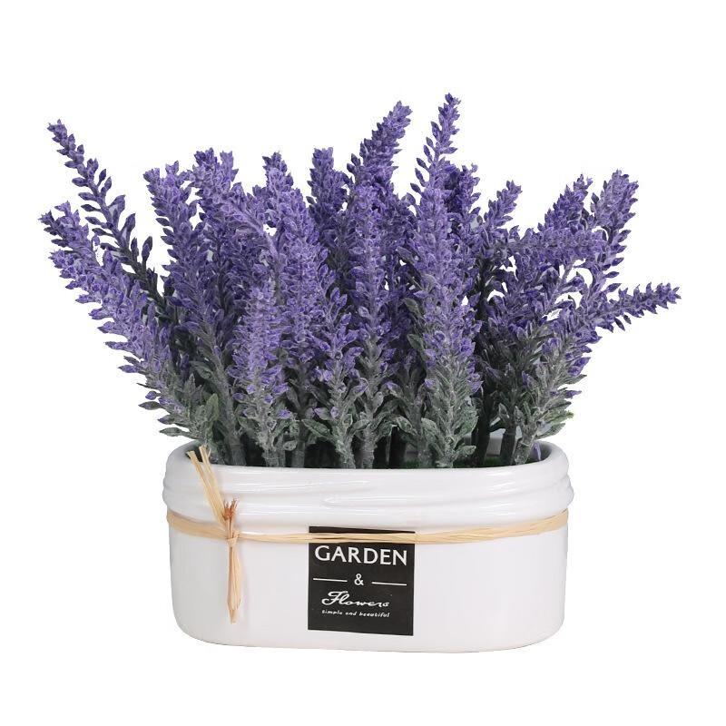 Artificial Lavender Potted Plant