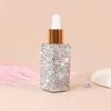 Sparkling Rhinestone Empty Bottle Creative Refillable Essential Oil Dropper Bottle Leakproof Crystal Mini Dropper Bottles