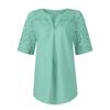 Рубашки с коротким рукавом для женщин, кружевные лоскутные футболки, блузки, повседневные базовые топы, пуловеры