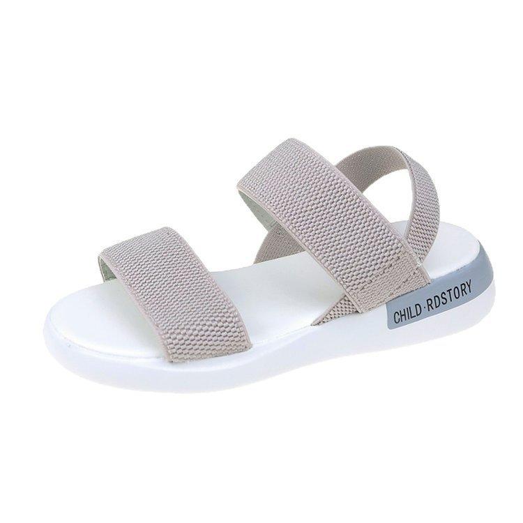 2025 летние женские туфли с открытым носком и мягкой подошвой, дышащие, для студентов иностранных торговых предприятий, повседневные, эластичные, плетеные, спортивные сандалии