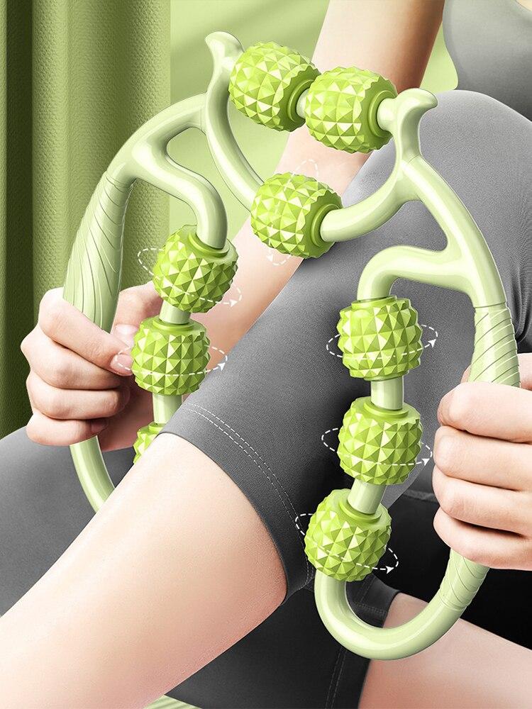 12 раундов кругового массажа для похудения мышц ног, растяжки и расслабления, оборудование для похудения ног, артефакт для похудения ног, круговой зажим для ног