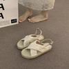 Fashion Women Sandals Flat Roma Shoes for Ladies Knitted Summer  Outdoor Cross Female Slides Woman's Sandals