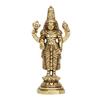 Brass Tirupati Balaji Venkateshwara Murti Idol Statue Lord Srinivasa Pooja Home Office Temple Decor Gift 3.75 Inch, Religious