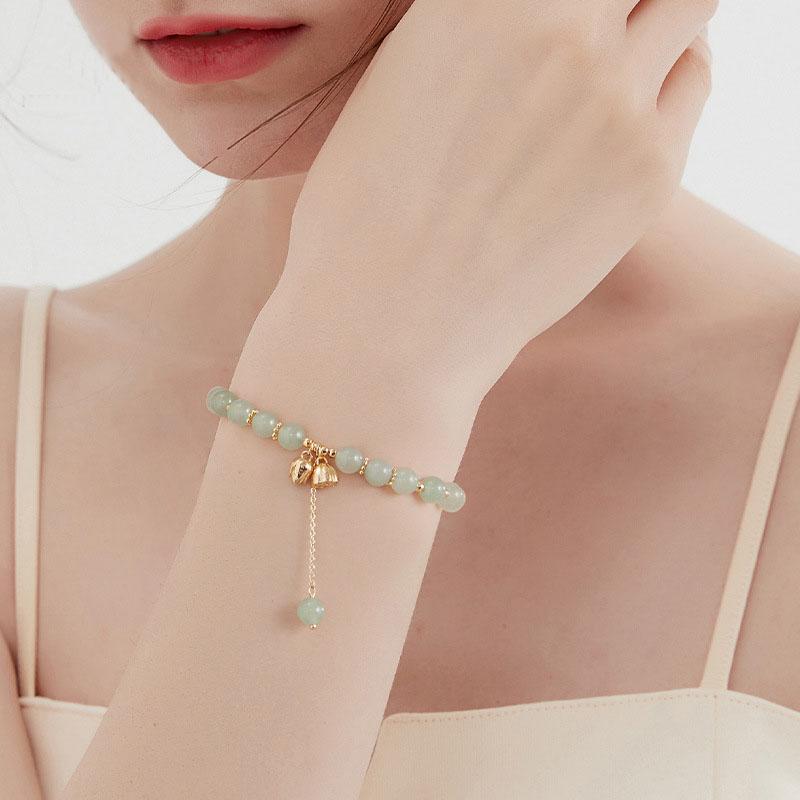 925 Sterling Silver Hotan Jade Lotus Seedpod Bracelet for Women Girl Retro Temperament Jewelry Gift Dropshipping