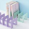 Display Desktop Bookends Bookshelf Desk File Sorter Save Space Divider Book Stand Office