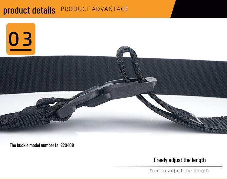 Men's Quick-Release Elastic Tactical Belt: Multifunctional, Casual & Minimalist