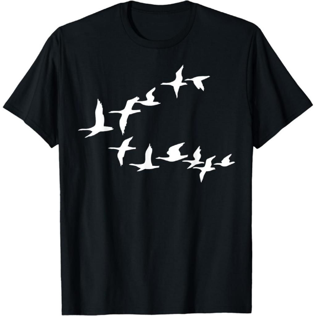 Birds In Flight, V Pattern Flock Of Geese T-Shirt