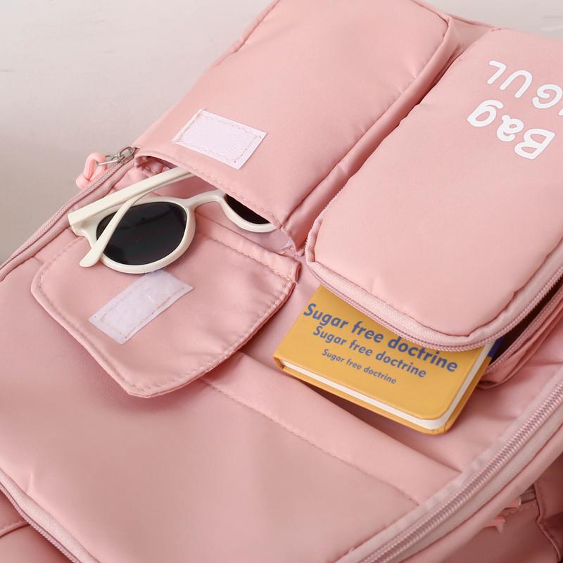 Five-Piece Backpack Set Student Schoolbag Waterproof Backpack Women's Nylon Backpack