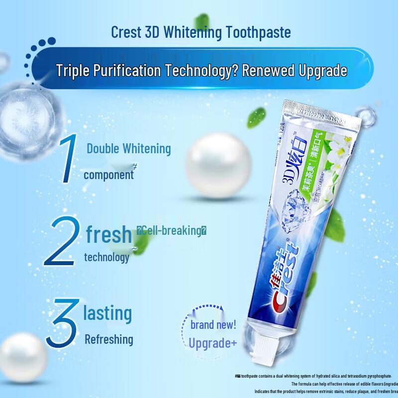 Crest 3D White Stain Removal & Fresh Breath Toothpaste