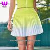 Gradient High-Waisted Anti-Exposure Sport Skort with Pockets - Quick-Dry Yoga and Fashion Wear