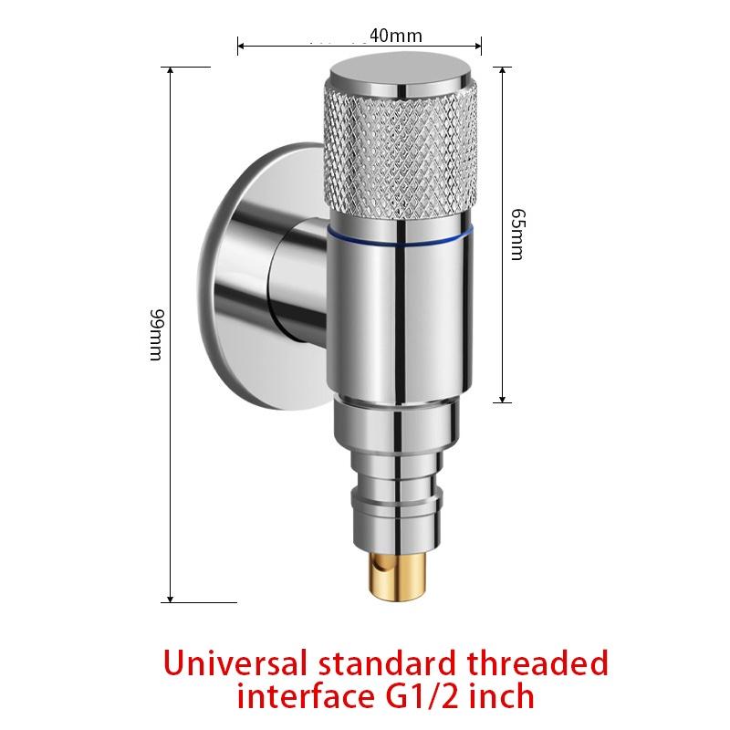 Многофункциональный смеситель G1/2, латунный, один на два, двойной кран для стиральной машины, трехходовой треугольный клапан для унитаза